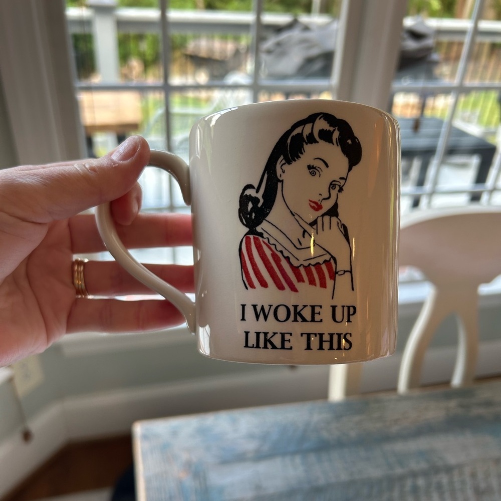 I Woke Up Like This Mug Royal Stafford 3.5” diameter 3.75” tall 12 oz
